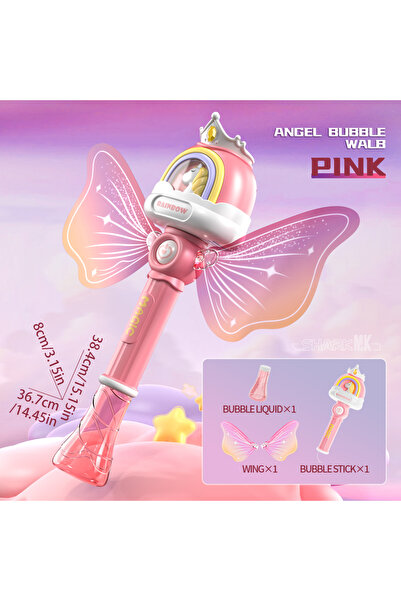 Choice لعبة فقاعات بوني أنجل - وردية اللون، منفاخ فقاعات أوتوماتيكي مع أضواء ...