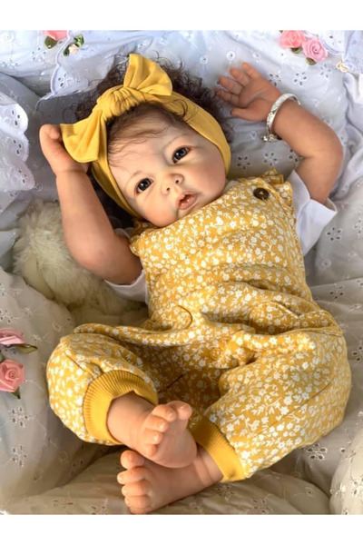 Choice دمية طفل حديث الولادة من NPK مقاس 50 سم، بيضاء، لوكاس جيرل، تشبه الحيا...