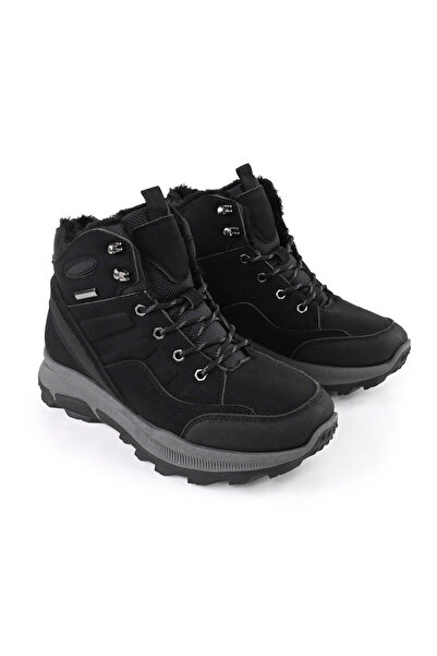 Tmall Men's Boots, With Fur Interior, GB1008, Black