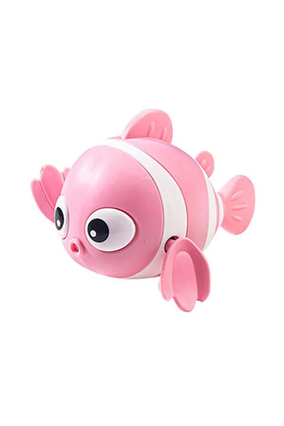 Choice Pink Hot sellingBaby Bath Toys Cute Swimming Fish Cartoon Animal Floating Wind Up Toys Water Game Cl