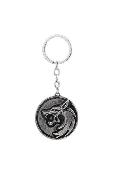 Choice Wolf Head Keychain Witcher Keychain Creative Witcher Wolf Head Keychain Game Peripheral Keyring Fash