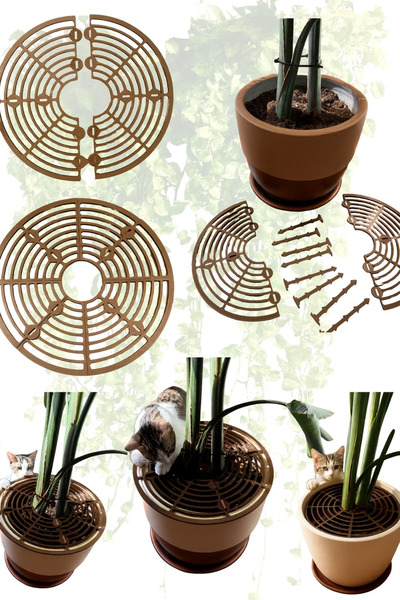 Together Pet Saksı Koruma Izgarası/Kapağı - 52 cm - (Evcil Hayvan & Çocuk Sak...