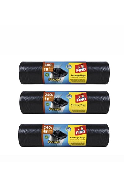Fino 3xbuc Saci menajeri Power 240L 120x150 cm, rolă 8 bucăți