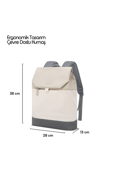 Mack Mce-1305 14.1\" Zen Eco Daily Backpack Beige