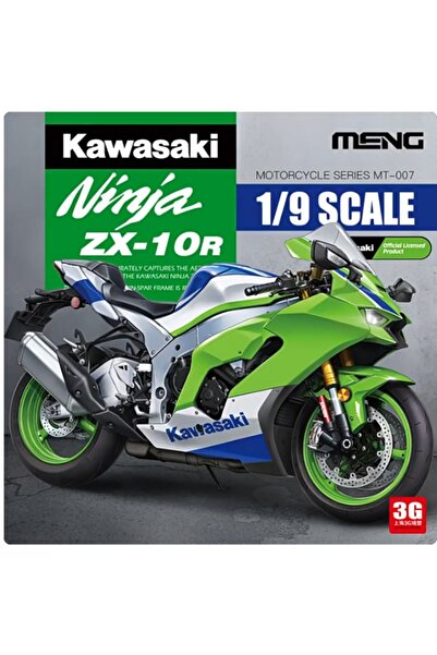 Choice مجموعة نموذج لعبة بلاستيكية زينة MT-007 Kawasaki Ninja ZX-10R MotorcycleMENG 1/9 شحن سريع...