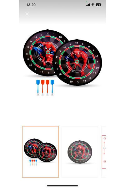 Toys لعبة السهام سبايدر مان مع 4 سهام