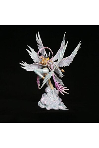 BANDAI 26cm Angewomon 26cm Digimon Adventure Angewomon Shoot An Arrow Anime Figure Model Statue Collection