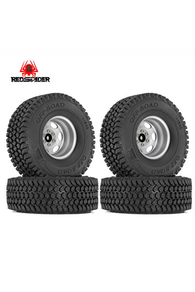 Choice 1set RED SPIDER 1/10 RC Crawler 1.9 Beadlock Wheels Tires Height Soft for Traxxas TRX4 Axial SCX10 I
