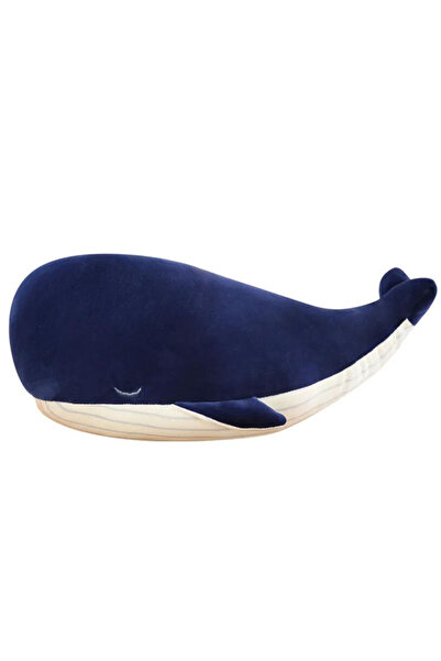 Choice طول 25 سم أزرق قطعة واحدة 25 سم لعبة قطيفة فائقة النعومة على شكل حيوان بحري حوت أزرق كبير لعبة قطيفة محشوة