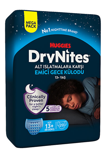 Huggie Huggies DryNites Emici Gece Külodu Erkek 13+ Yaş 48-60 Kg 20 Adet