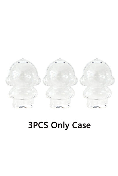 Choice علبة عرض شفافة لدمية الباندا الجمجمة، 3 قطع فقط، بدون دمية.