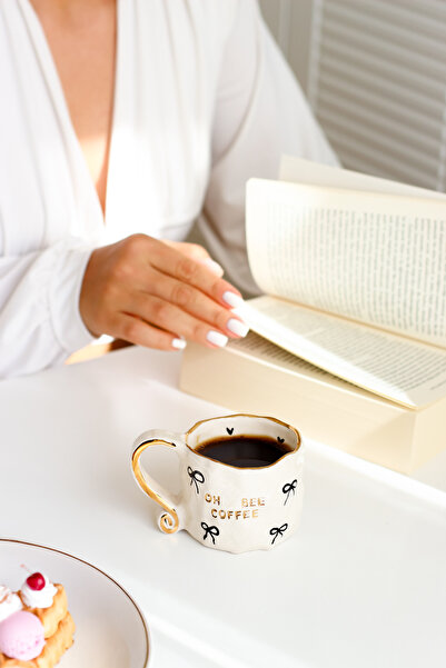 SİNEM YAMAN HOME OH BE COFFEE FİYONK 200 ML ELYAPIMI SERAMİK MUG