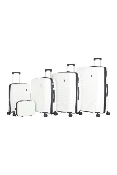 CAPATAN Luxury Complete Luggage Set - 5 Pieces of Shatter-Resistant Polypropylene (Large Sizes & Superior Features)