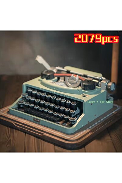 Choice بدون صندوق أصلي 2079 قطعة 2079 قطعة أفكار مكعبات بناء آلة كاتبة قديمة MOC مكعبات بناء لعبة D