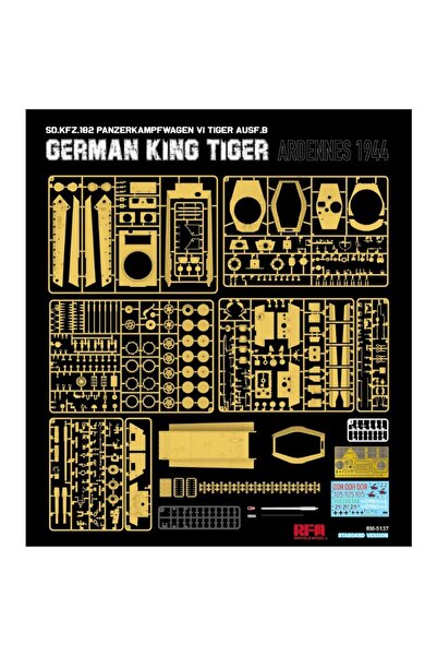 Choice RYEFIELD RM5137 1/35 Scale Sd.Kfz.182 Panzerkampfwagen VI Tiger Ausf.B “King Tiger” ARDENNES 1944...