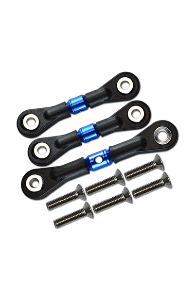 Choice BLUE TAMIYA TT02 TT02T Adjustable Steering Tie Link Pull Rod Linkage for Tamiya TT-02 TT-02T 1/10 RC
