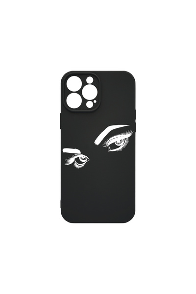 bestcase Husă premium din silicon pentru Apple iPhone 14 Pro, ochi atrăgători...