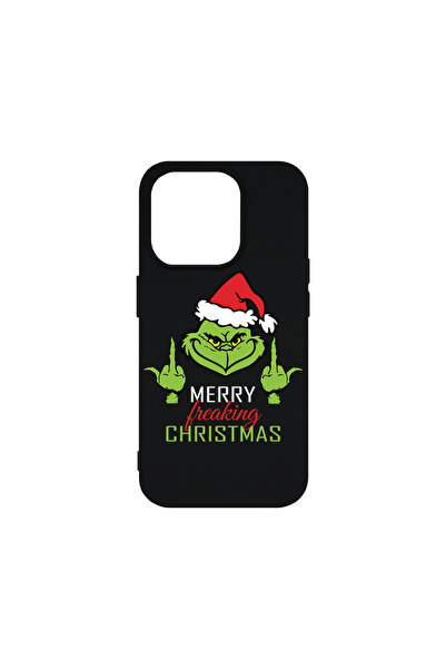 bestcase Husă premium din silicon pentru Apple iPhone 15 Pro, Grinch's - Crăc...