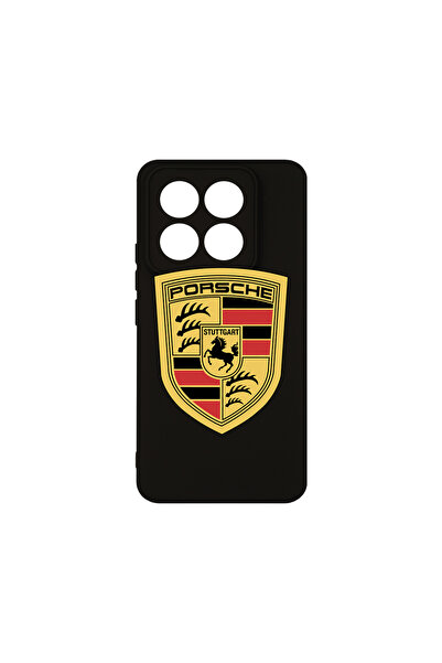 bestcase Husă premium din silicon pentru Xiaomi 14 Pro, logo Porsche, PB 1722