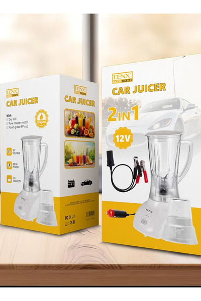 Denx Car Battery Operated Blender with Grinder DX3213