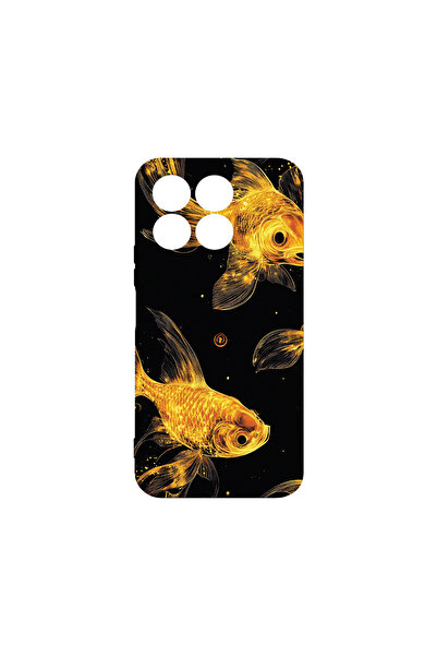 bestcase Carcasă premium din silicon pentru Honor X8B, Gold Fishes, PB 1464