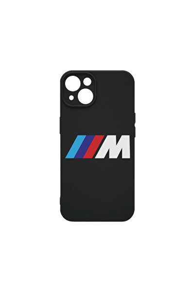 bestcase Husă premium din silicon pentru Apple iPhone 13, logo BMW M Power, P...