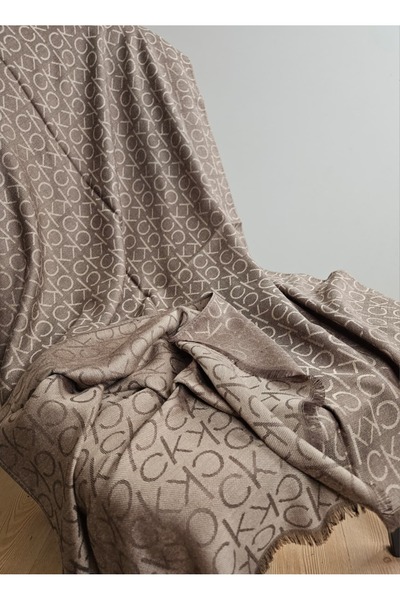 Webinay Home Wool Silk Shawl Ck Pattern Double-Sided Silk Shawl Hijab Scarfs