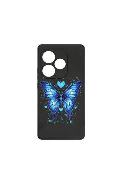 bestcase Θήκη σιλικόνης Premium για Realme GT 6, Μπλε Πεταλούδα, PB 1586