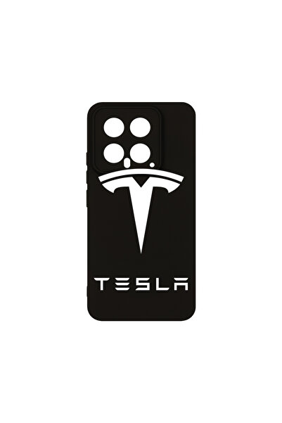 bestcase Husă premium din silicon pentru Xiaomi 14, logo Tesla, PB 1710
