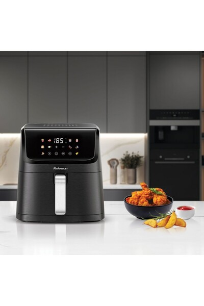 ROHNSON Hot air fryer R2869, 1800W, container volume 7L, 10 automatic cooking programs,