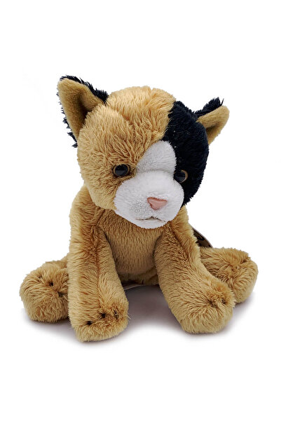 OEM Plus pisicuta bej cu negru si alb sezut 14 cm