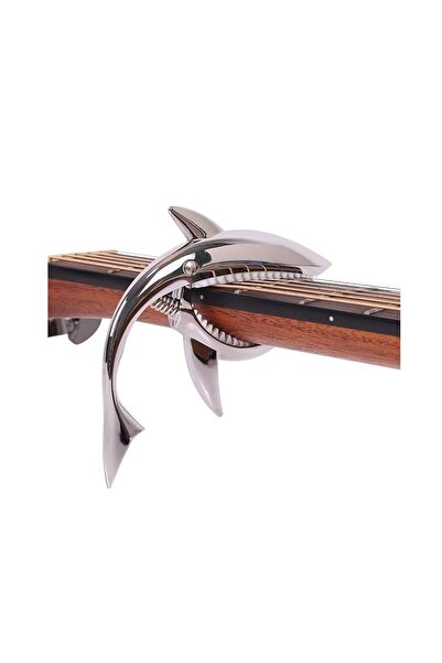 MegArya Robust Metal Shark Guitar Capo– Easy-to-Use Capo for Acoustic, Electric Guitar, Bass