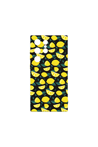 bestcase Премиум силиконов калъф за Samsung Galaxy S24 Ultra, лимонов модел, ...