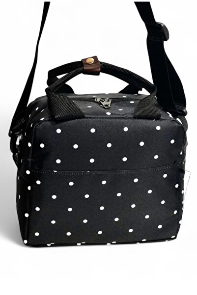 Uretti - Petek 7523 4670 Polka Dot Patterned Thermal Food Carrier Bag / 26 cm X 22 cm - 4.5 Liters