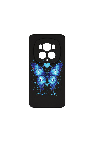 bestcase Премиум силиконов калъф за Honor Magic6 Pro, син, пеперуда, PB 1586