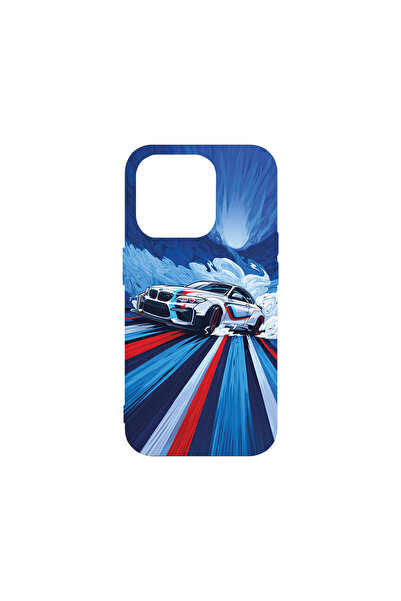 bestcase Husă premium din silicon pentru Apple iPhone 15 Pro, BMW 3 E46, PB 1450