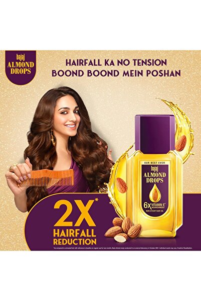 Bajaj Almond Drops زيت الشعر، 300 مل