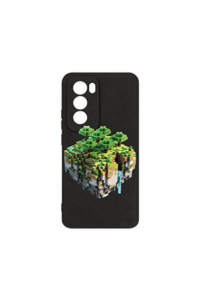 bestcase Carcasă premium din silicon pentru Oppo Reno12, Minecraft, PB 1679