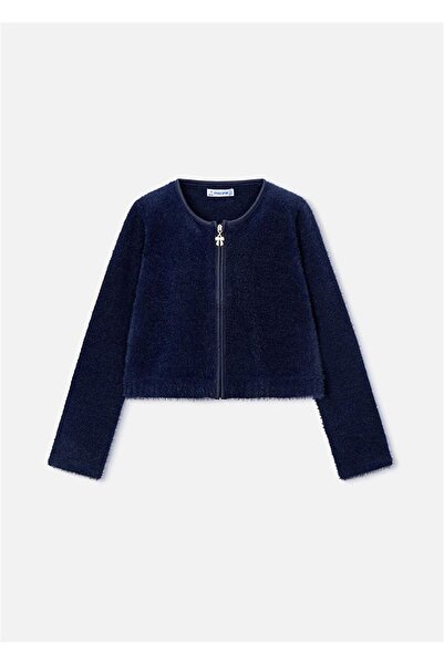 MAYORAL كارديجان محبوك للفتيات باللون الأزرق الداكن 4310