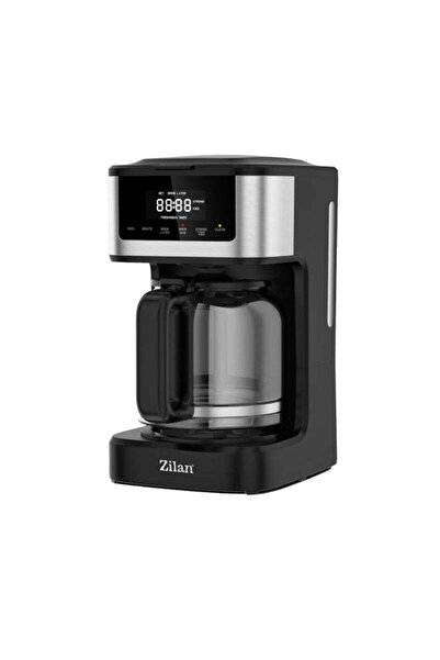 Zilan Ψηφιακή καφετιέρα - 900W, 1,8L, Λειτουργία αυτόματου καθαρισμού, Καφετιέρα - Φίλτρο καφέ