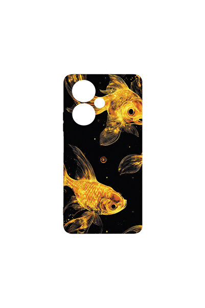 bestcase Carcasă premium din silicon pentru Oppo A79 5G, Gold Fishes, PB 1464