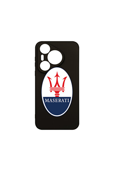 bestcase Husă premium din silicon pentru Huawei Pura 70 Pro, logo Maserati, P...