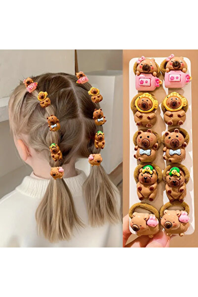 Mucha 5’li Kapibara Saç Tokası Seti – Renkli ve Sevimli Tokalar, Anaokulu & İ...