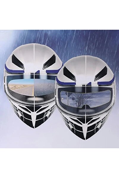 zola Προστατευτική μεμβράνη για το κράνος μοτοσικλέτας, αυτοκόλλητη, αντιθαμβωτική, 24,5x9 cm, διαφανής