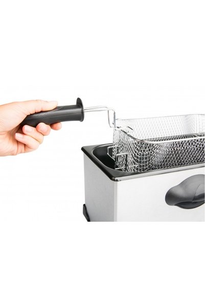 ROHNSON Friteuza cu ulei, R281, suprafata exterioara din otel inoxidabil, volum 3.5L, 2200W