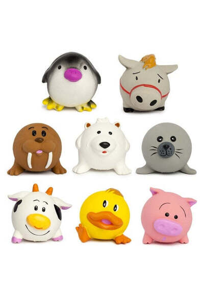 Trixie Assorted Latex Ball Animals Toy for Dogs 6cm