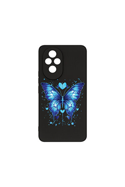 bestcase Премиум силиконов калъф за Honor 200 5G, син пеперуда, PB 1586
