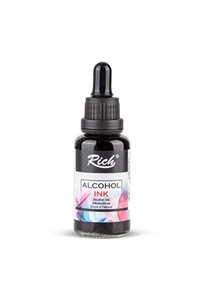 Rich Supertrend Alcohol Ink Alkol Bazlı Mürekkep 30 ml. Siyah