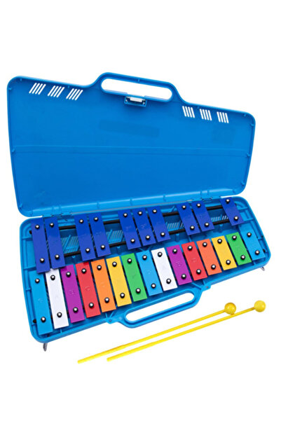 MegArya Percussion 25-Note Chromatic Glockenspiel with sturdy carry case and beaters