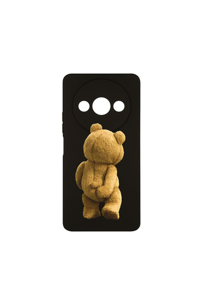 bestcase Θήκη σιλικόνης Premium για Xiaomi Redmi A3, Κρυφή λήψη με αρκουδάκι,...